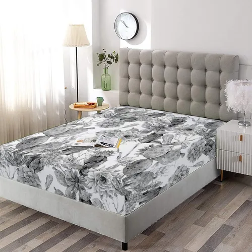 Miniatura 39 de Juego de sábanas decorativas tamaño individual XL, juego de sábanas bajeras con bolsillos profundos de cactus y 2 fundas de almohada