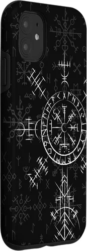 Miniatura 3 de Carcasa celta Vegvísir para iPhone 11, diseño de brújula vikinga, color celta