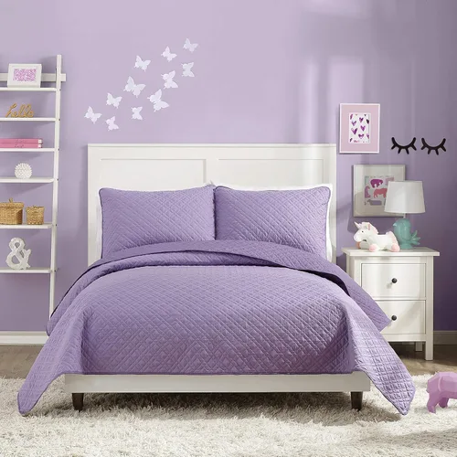 Miniatura 6 de URBAN PLAYGROUND Juego de edredón de todas las estaciones Coty gris - Juego de ropa de cama para niños de 2 piezas de microfibra cepillada suave