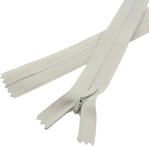 Miniatura 16 de Leekayer Cremallera invisible de 14 pulgadas para costura artesanal, bolsa de vestir 3# beige gris 14.0 in, cremallera oculta de nailon para Beige