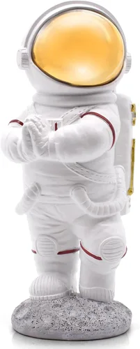 Miniatura 8 de Estatua de astronauta para decoración de escritorio y oficina, mini figuras espaciales para estantes, juegos y decoración de habitación de hombres