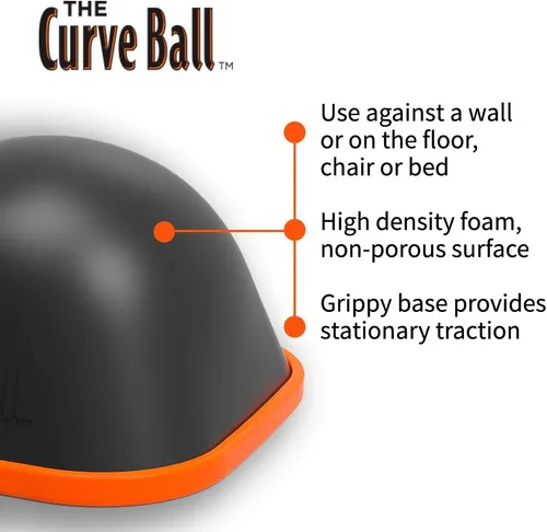 Miniatura 5 de Tiger Tail Bola curva: liberación muscular estacionaria de alta densidad para espalda, piernas, glúteos, caderas, psoas, hombros, tejido profundo