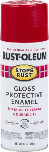 Miniatura 4 de Rust-Oleum - Pintura en aerosol antióxido Stops Rust, 12 onzas líquidas por bote, color negro brillante, modelo 7779830-2PK, paquete de 2