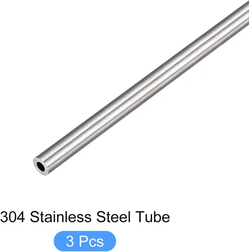 Miniatura 5 de METALLIXITY Tubo de acero inoxidable 304 (0.118 in de diámetro exterior x 0.031 in de pared T x 9.843 in de largo), 3 piezas, tubo recto