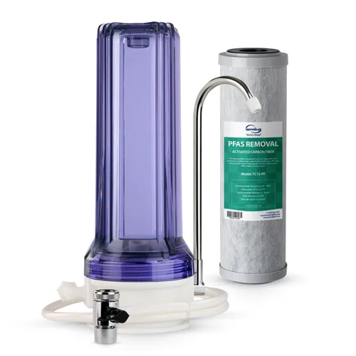 Miniatura 12 de iSpring FC15 Cartucho de filtro de agua de bloque de carbono CTO de repuesto de 5 micrones y 10 pulgadas para sistema de filtración RO de ósmosis