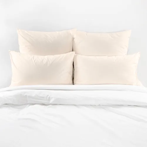 Miniatura 6 de Superity Linen Fundas de almohada de tamaño estándar, cierre de sobre, paquete de 2, 100% algodón suave y cómodo, color beige
