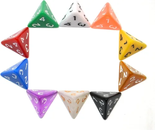 Miniatura 3 de SmartDealsPro Paquete de 10 dados poliédricos multicolor D4 D6 D8 D10 D12 para juegos de mesa Dungeons and Dragons DND RPG MTG