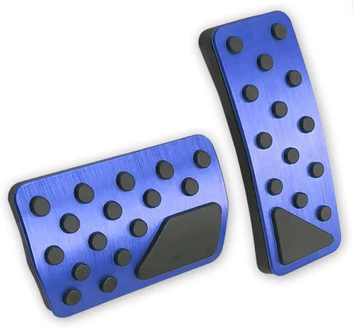 Miniatura 10 de LEXLEY 2 almohadillas de aluminio antideslizantes para pedal de freno de gas, cubiertas de pedal de acelerador sin perforación para Dodge 2011-2026