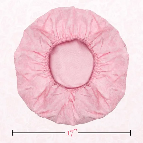 Miniatura 4 de Gorro de ducha y baño de nailon reutilizable, reversible, de gran tamaño, impermeable, gorros de ducha grandes diseñados para todas las longitudes