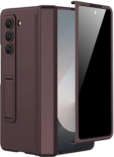 Miniatura 11 de Miimall Funda para Samsung Galaxy Z Fold 5 con protector de pantalla de privacidad, soporte ajustable integrado y protección magnética de bisagra