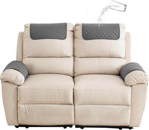 Miniatura 28 de XMAYODS Funda impermeable para sillón con reposabrazos, fundas antideslizantes para sofá y reposacabezas, fundas para respaldo, fundas para sillón