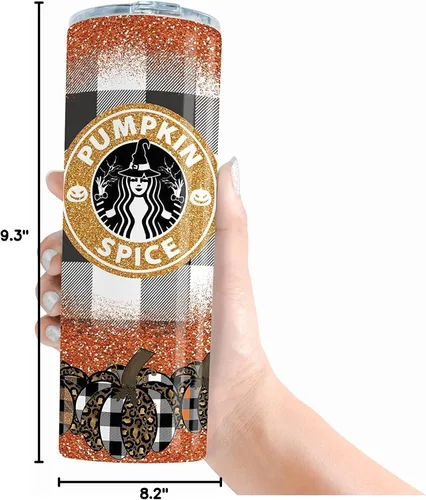 Miniatura 3 de Vaso de Halloween con tapa y pajita, taza de viaje para café con texto en inglés "Trick Or Treat", taza de viaje para café, bruja fantasma