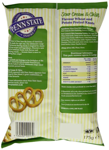 Miniatura 2 de Penn State Pretzels sabor a crema agria y cebollino 6.17 oz (paquete de 12)
