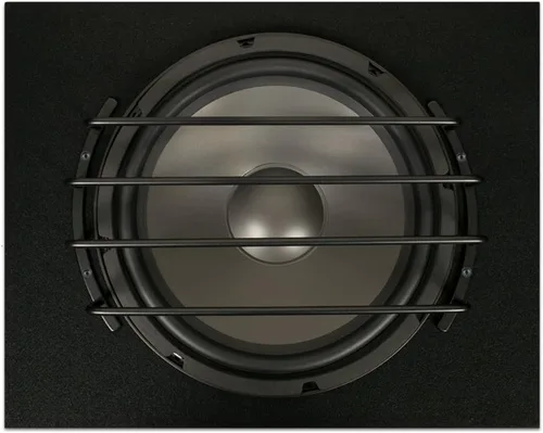 Miniatura 2 de Goldwood - Altavoz de acero con rejilla de protección para woofer de 12 pulgadas, color negro (BAR-12B)