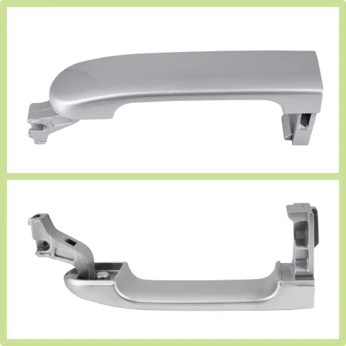 Miniatura 6 de Manija de puerta con orificio de cerradura Compatible con Nissan Versa 2007-2011 Tiida 2007-2012 82641EL12A N1310130 Manija de puerta exterior Tono
