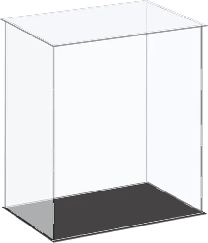 MECCANIXITY Caja de exhibición acrílica Caja de almacenamiento de plástico Caja cúbica transparente pequeña Montaje a prueba de polvo Vitrina
