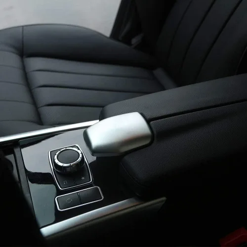 Miniatura 4 de Ajuste de la cubierta de la caja de almacenamiento del reposabrazos de la aleación de aluminio para Mercedes Benz Clase E W212 CLS 2012-2016