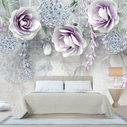 Miniatura 19 de Papel tapiz grande con escenas de playa, murales de pared con ondas oscuras para baño, sala de estar, dormitorio (no es de pelar y pegar)