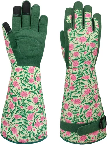 Miniatura 15 de Guantes Largos de Jardinería, Resistentes a Espinas y Pinchazos, Guantes Protectores para Rosas y Cactus para Jardinero, Regalos Girasol