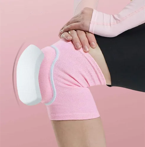 Miniatura 7 de YYaaloa Rodilleras de esponja transpirable flexible y elástica para voleibol, baile, fútbol, yoga, baloncesto y patinaje (M, negro, 1 par)