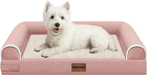 Miniatura 52 de Cama ortopédica lavable para perros medianos y grandes: cama con cojines de apoyo para perros medianos y grandes, cama impermeable de espuma tipo