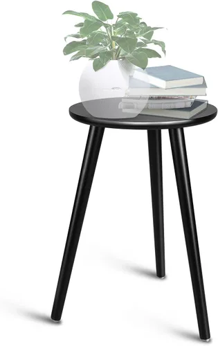 Miniatura 9 de Uneedem - Soporte para plantas de interior, mesa moderna de madera de mediados de siglo para plantas de interior, 8.9 pulgadas de alto para macetas