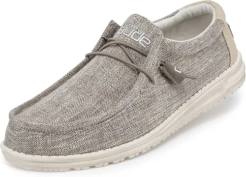 Hey Dude Wally - Zapatos para hombre varios colores zapatos para hombre mocasines con cordones cómodos y ligeros