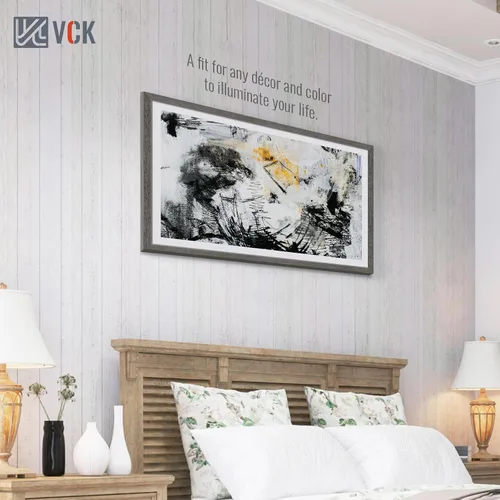 Miniatura 205 de VCK Marcos para póster de madera maciza de 22.375 x 34 pulgadas, marco de fotos A1 negro con montaje en pared, paquete de 3