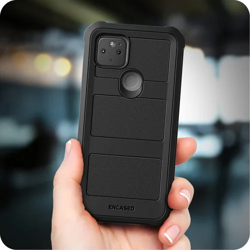 Miniatura 3 de Encased Falcon Armor - Funda diseñada para Pixel 5a 5G con clip para cinturón, funda protectora de cuerpo completo con funda (Google Pixel 5a)
