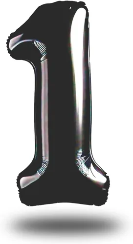 Miniatura 17 de 0 globos negros de 40 pulgadas – Fácil de inflar y desinflar reutilizable, globos de aluminio de Mylar número 0 de alta calidad para cumpleaños
