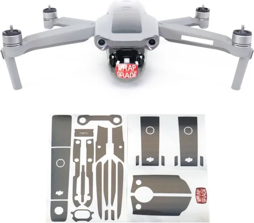 Miniatura 10 de Wrapgrade Skin compatible con DJI Mavic Air 2 Color de acento B (blanco racing)
