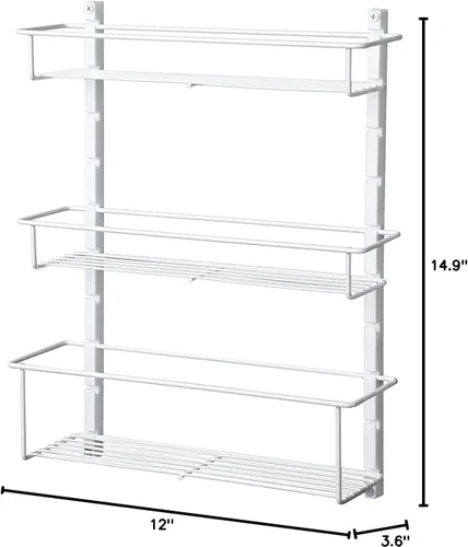 Miniatura 6 de ClosetMaid Organizador ajustable de 3 estantes para especias, almacenamiento de despensa de cocina para puerta de armario o montaje en pared
