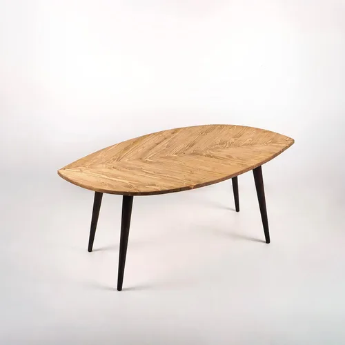 Miniatura 8 de Mesa central moderna Mesa de centro de abeto Mesa moderna Muebles de sala modernos Muebles de madera (M_Dark)