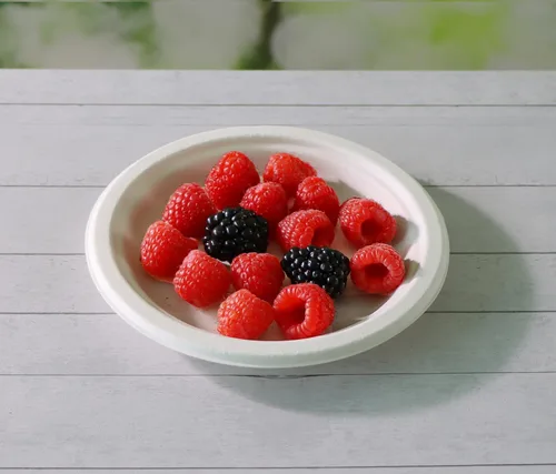Miniatura 4 de CantaGreen Platos de postre pequeños compostables de 6 pulgadas, 100 platos de papel desechables biodegradables de caña de azúcar/bagazo y fibra