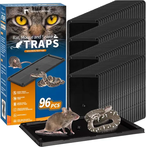Miniatura 14 de LULUCATCH, trampas para ratones, 6 unidades de trampas grandes de pegamento para interiores para el hogar, tablas de pegamento a granel pre-cebadas