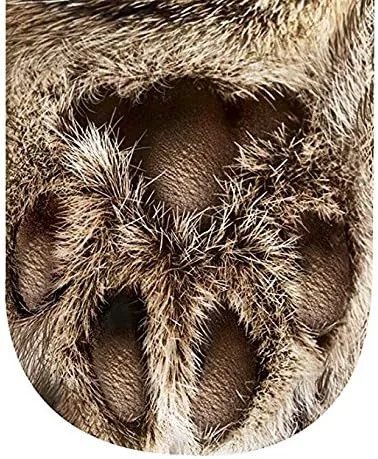 Miniatura 5 de ATROPOS 3 pares de calcetines de pata de animal, calcetines unisex impresos en 3D, calcetines novedosos con patas de animales para hombres, mujeres
