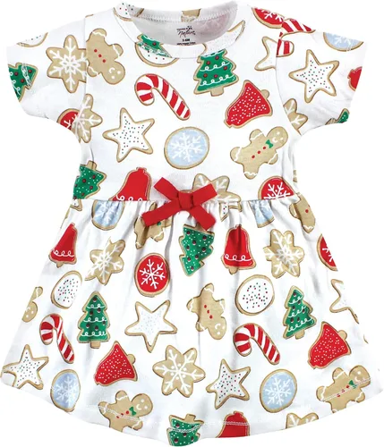 Miniatura 4 de Touched by Nature Baby Girl One Size Organic Cotton Dress and Cardigan