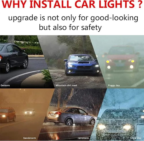 Miniatura 9 de Vilihkc 2 unids LED DRL Coche Correr Luz Flexible Impermeable Tira Auto Faros Blanco Señal Giratorio Amarillo Flujo de Freno Luces 12V Blanco que