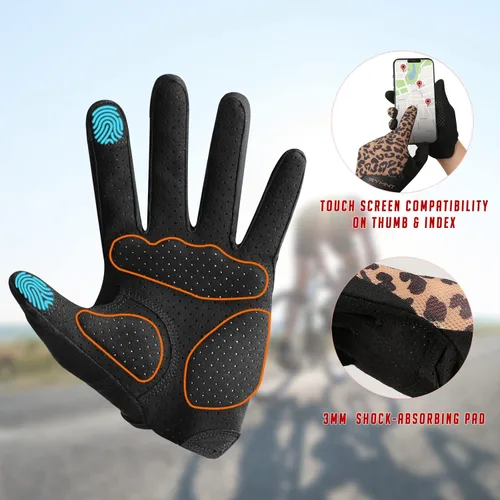 Miniatura 5 de Guantes de entrenamiento ventilados para mujeres y hombres con dedo completo. Guantes de levantamiento de pesas con ventilación completa de la palma