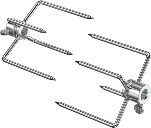 Miniatura 2 de Onlyfire 6004 Tenedores de carne asador para parrilla (1 par) - Se adapta a varillas de asador cuadradas de 5/16 pulgadas
