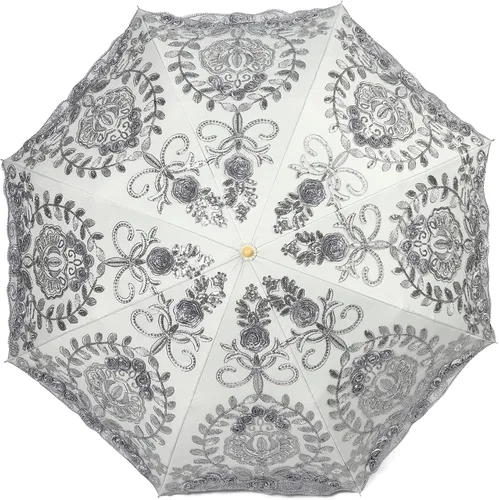 Miniatura 7 de Paraguas plegable LCY para mujer con bordado de encaje 2 paraguas para bodas