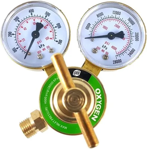 Miniatura 11 de SÜA - Reguladores de Oxígeno y Propano para Soldadura, Medidores de Gas en Pareja - Entrada Posterior - Serie LDB - Revisa todas las imágenes y lee