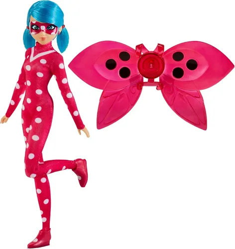 Miniatura 4 de Bandai Milagrosa mariquita y gato negro juguetes articulados 10.2 in muñeca de moda con accesorios Marinette Superhero Cosmobug Figurine