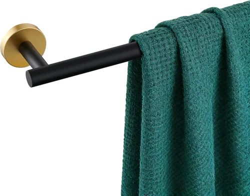 Miniatura 12 de Miyili Toallero de cocina pequeño de 9 pulgadas, de acero inoxidable, para gabinete, barra de toalla de mano, barra de toalla, barra redonda