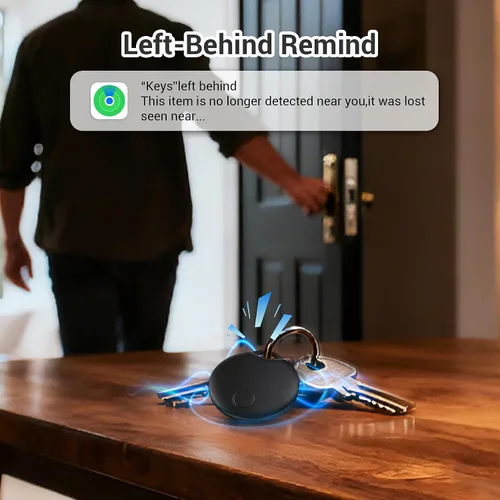 Miniatura 4 de RSH Etiqueta Rastreadora Aérea Paquete de 4 Rastreador de Equipaje Etiqueta Inteligente Funciona con Apple Find My, Localizador de Llaves Bluetooth