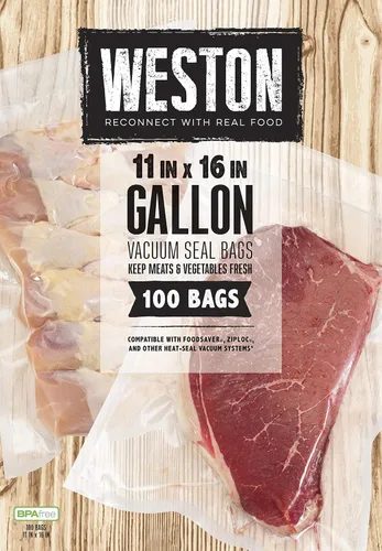 Miniatura 14 de Bolsas de sellado al vacío Weston para alimentos, de 2 capas y 3 mm de grosor, para NutriFresh, FoodSaver y otros sistemas de termosellado