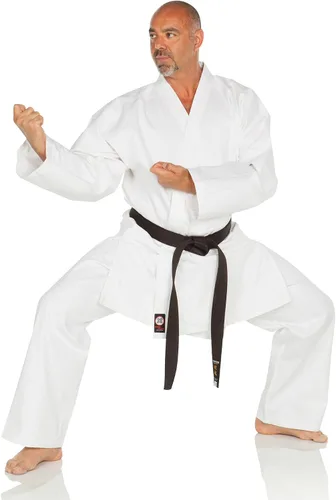 Miniatura 7 de Ronin Karate GI - Uniforme de karate de peso medio para artes marciales, 9.5 onzas, algodón, cinturón blanco incluido