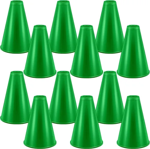Miniatura 13 de Woanger 12 Piezas de Megafonía de Animación para Favores de Fiesta, Deportes, Animación de Partido, Silbato de Plástico DIY para Partidos