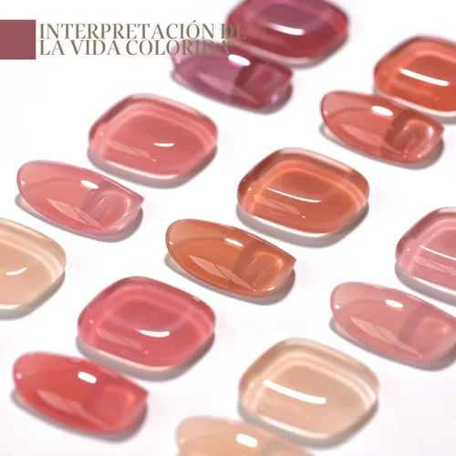 Miniatura 6 de GAOY - Juego de esmaltes de uñas en gel, 6 colores transparentes rojo, rosa, marrón, nude, kit de esmalte en gel que se quita con luz UV, para salón