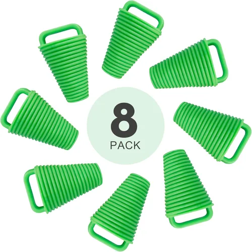 Kit de 8 tapones para kayak, tapones de goma termoplástica, orificios de drenaje, tapón con mango Verde afortunado-8piezas-Small